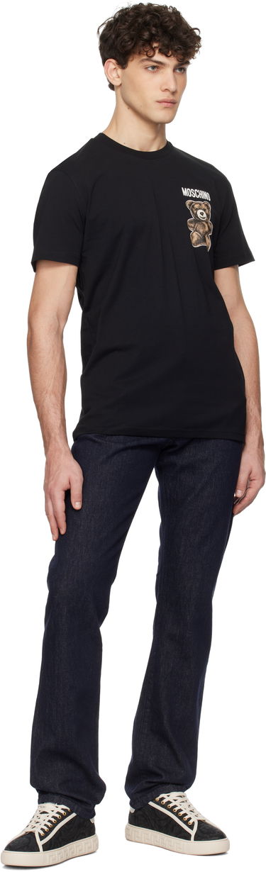 T-shirt Moschino Moschino Teddy Bear Graphic T-Shirt Svart | 251ZZV071102411555, 3