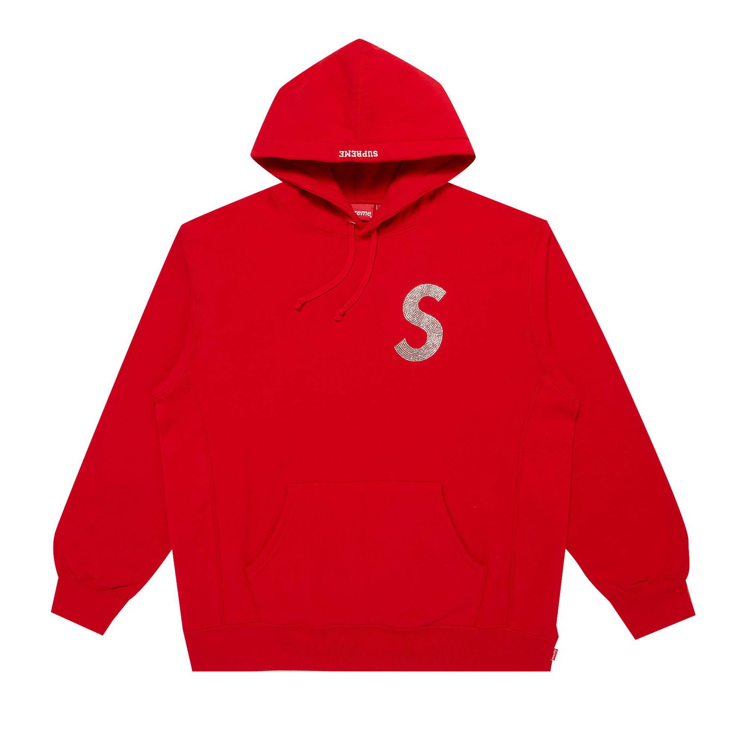 Sweatshirt Supreme Swarovski x S Logo Hooded Sweatshirt Röd | SS21SW40 RED, 1