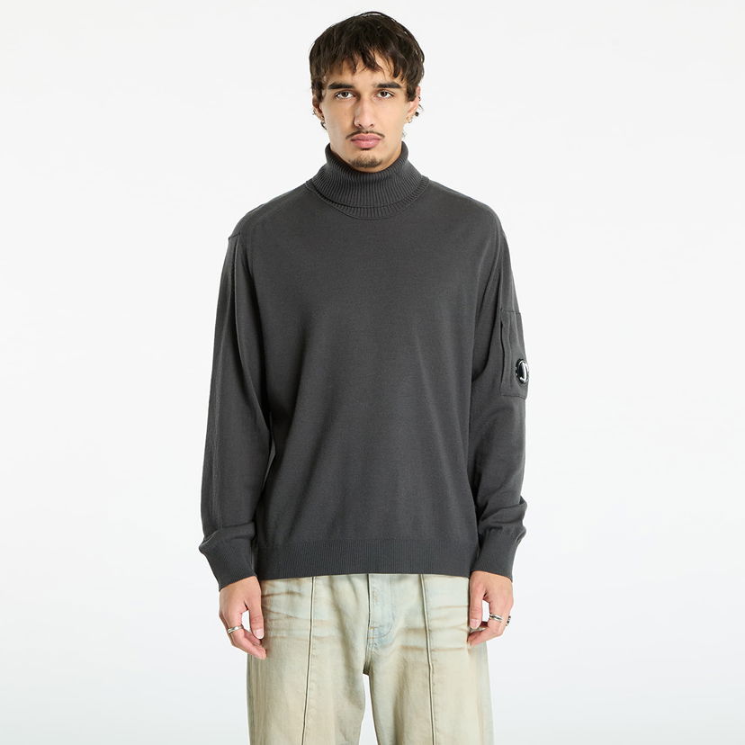 Sweater C.P. Company C.P. Company Extrafine Merino Wool Turtleneck Sweater Grå | 19CMKN035A005528A-978