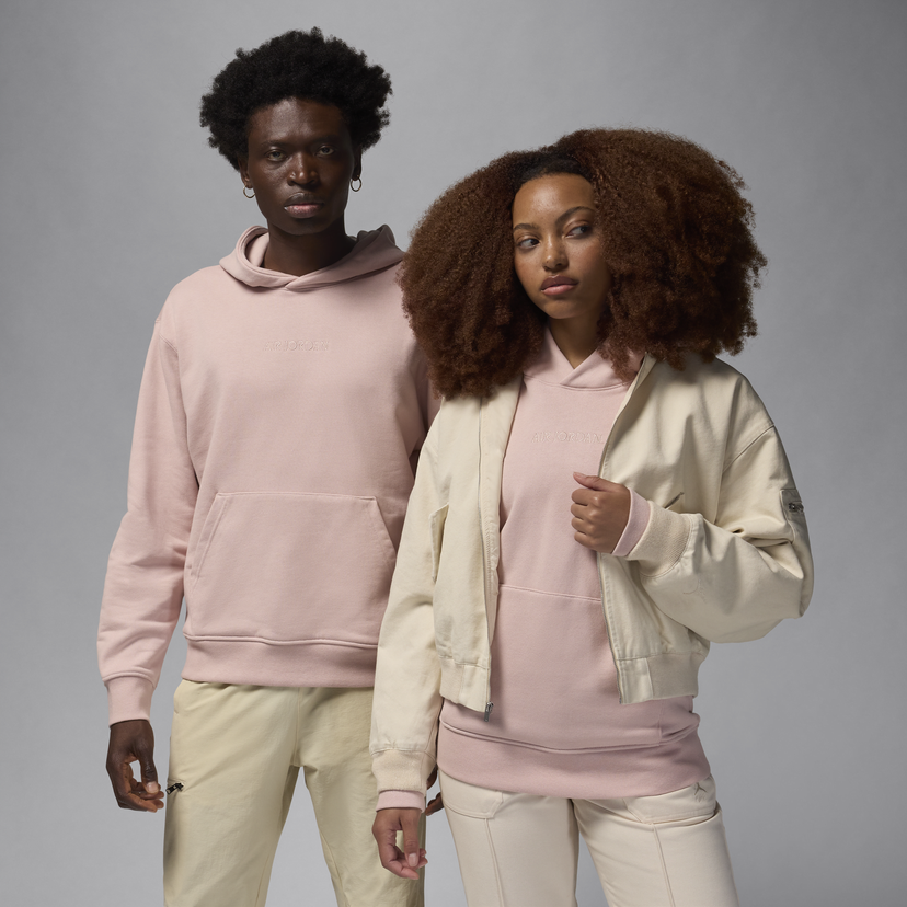 Sweatshirt Jordan Wordmark Fleece Hoodie Rosa | FZ3952-601
