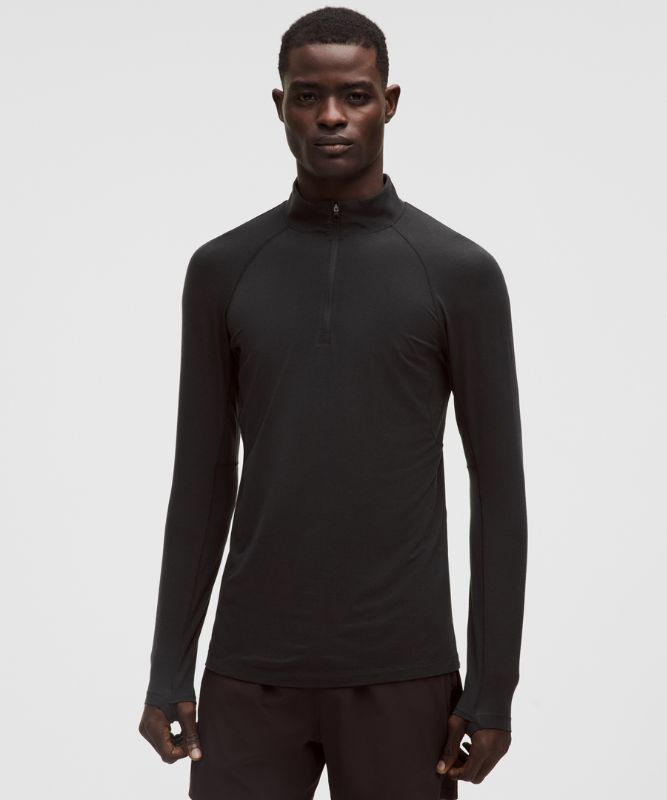 Sweater lululemon Half-Zip Base Layer Wool-Blend Svart | prod20001495, 0