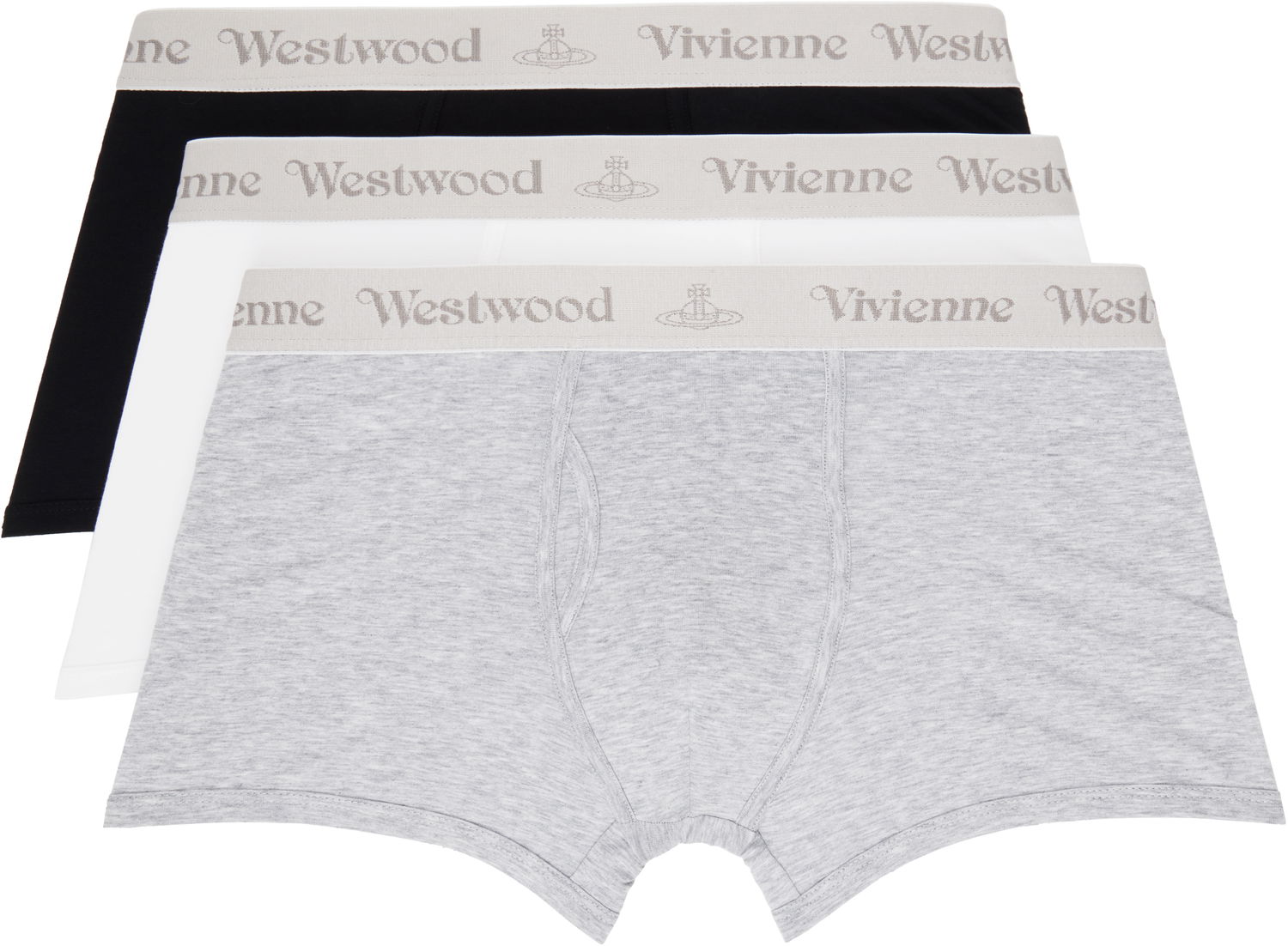Boxare Vivienne Westwood Three-Pack Boxers With Logo Bands Grå | 8106001G-J002Y-, 0