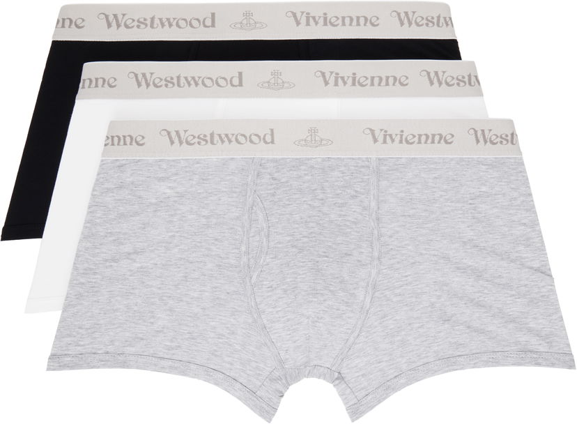 Boxare Vivienne Westwood Three-Pack Boxers With Logo Bands Grå | 8106001G-J002Y-