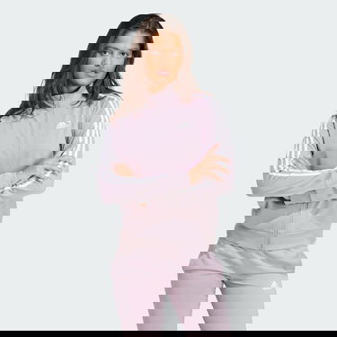 Sweatshirt adidas Performance Slim 3-Stripes Track Jacket Purpur | IN2208, 0