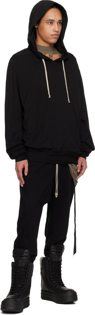 Sweatshirt Rick Owens Rick Owens DRKSHDW Hollywood Oversized Hoodie Svart | DU01E3262 BHDB, 3