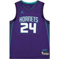 Linne Nike NBA CHARLOTTE HORNETS DRI-FIT STATEMENT SWINGMAN JERSEY BRANDON MILLER Mörkblå | DO9553-566, 0