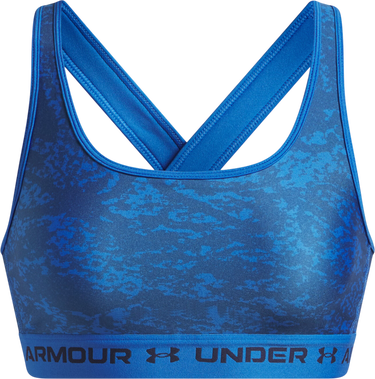 Behå Under Armour Under Armour Crossback Mid Print Sports Bra Blå | 1361042-402, 0