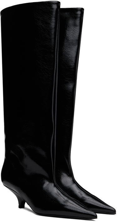 Sneakers och skor TOTEME 'The Wedge-Heel' Kitten Heel Boots Svart | 244-WAS0192-LE0020, 3