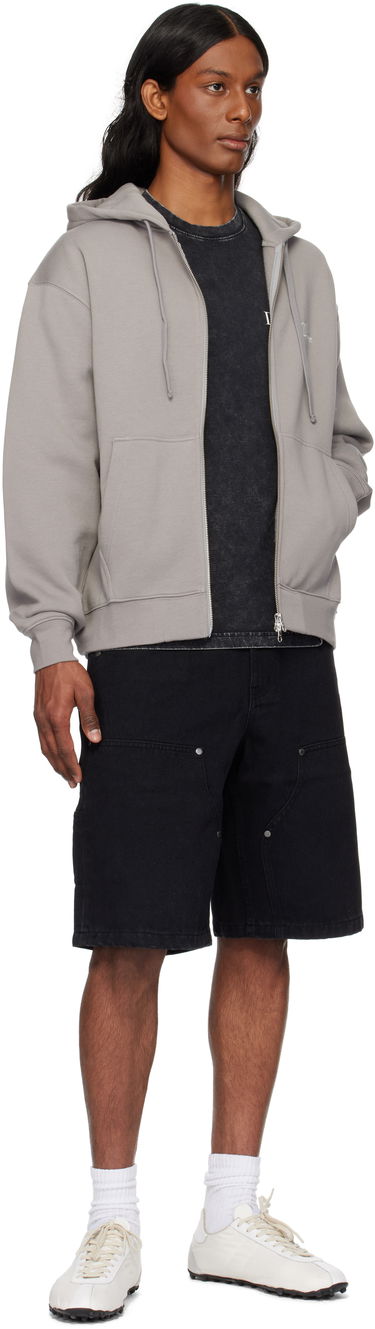 Sweatshirt Dime Dime Cursive Zip Hoodie Grå | DIME2SP2547CHA, 3