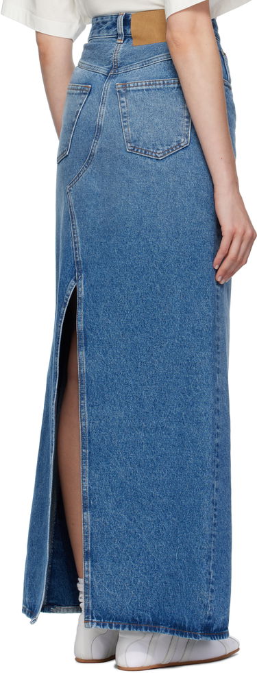 Kjol Maison Margiela MM6 Maison Margiela Faded Denim Maxi Skirt Blå | S52MI0025 M30018, 2