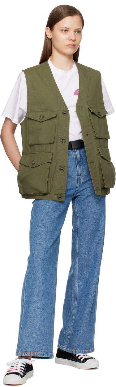 Väst Carhartt WIP Utility Cotton Canvas Vest Grön | I032980 1YS4G, 3