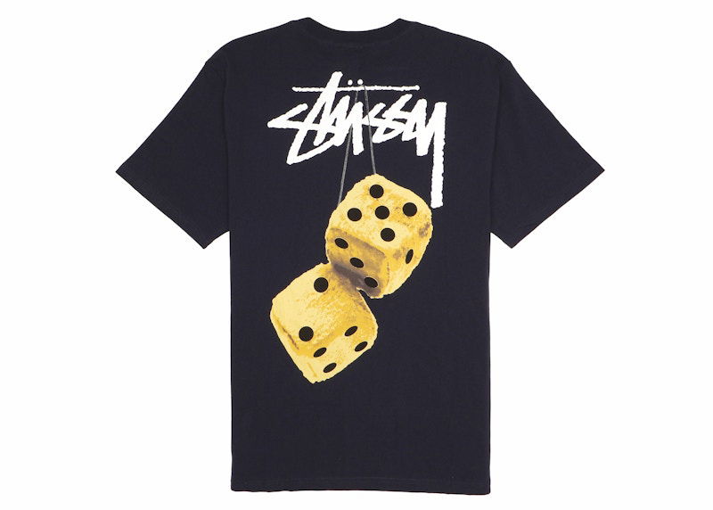 T-shirt Stüssy Fuzzy Dice Graphic T-Shirt Svart | 1904765-NAV