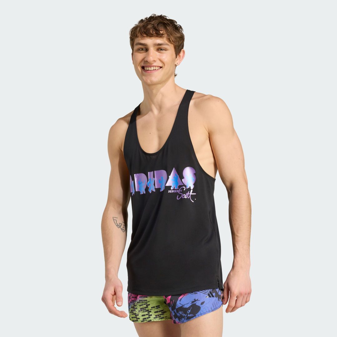 Linne adidas Performance Jeremy Scott Pride Tank Top Svart | JL7623, 0