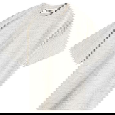 T-shirt Róhe Róhe Mouliné T-Shirt, Size Large Grå | 314-22-019, 0