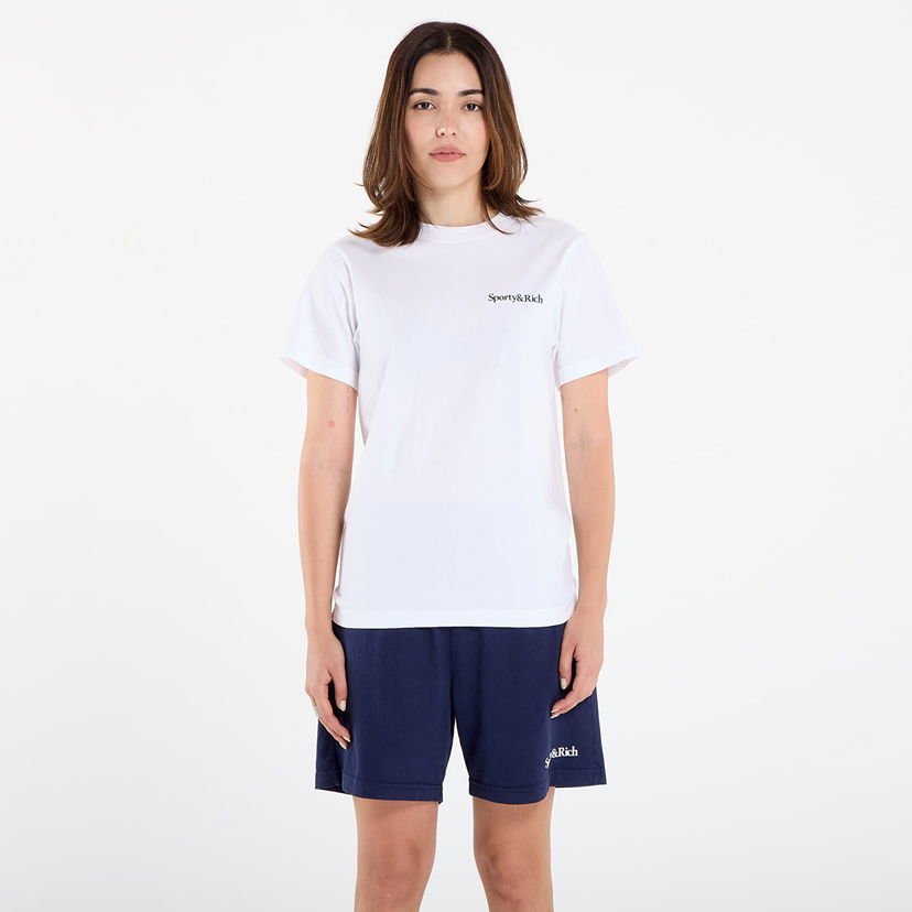 T-shirt Sporty & Rich Health Is Wealth T-Shirt UNISEX White Vit | TO043602006WH01