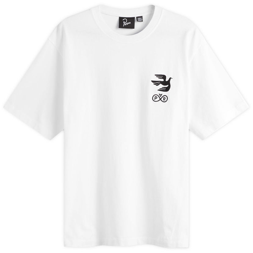 T-shirt By Parra Parra Infinite Bird Logo T-Shirt, Size Large Vit | 54215-WHT