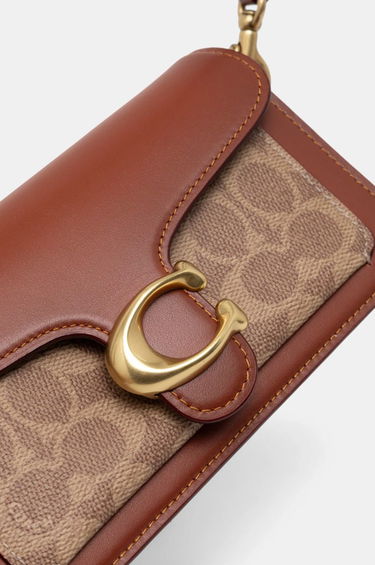 Handväska Coach Brown Leather Shoulder Bag with Removable Strap Brun | CY200, 3