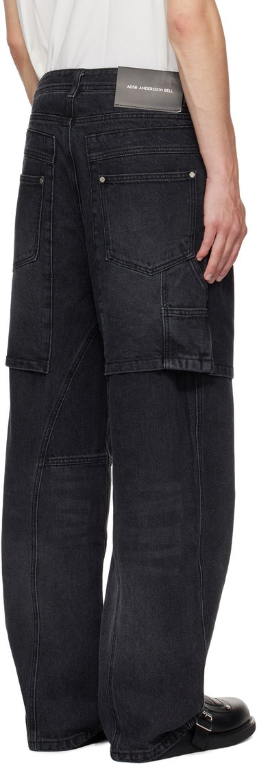 Jeans Andersson Bell Raptor Layered Wide-Leg Jeans Svart | apa838u, 2