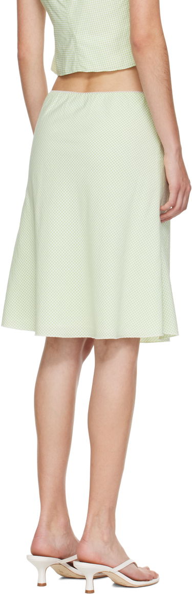 Kjol GUIZIO Guizio Gingham Paloma Midi Skirt Grön | P25338W152, 2
