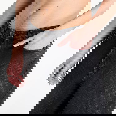 Shorts DAILY PAPER Daily Paper Laser Monogram Denim Shorts Svart | 2511132, 3