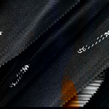 Jeans Pleasures Safety Pin 5 Pocket Denim Jeans Svart | P22W038-BLACK, 4