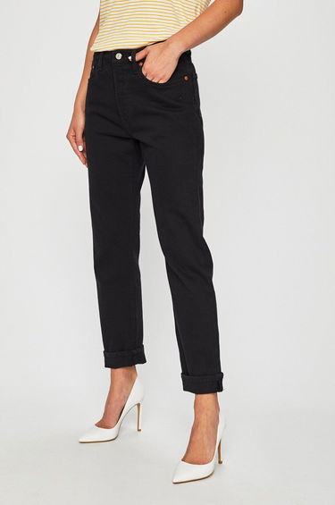 Jeans Levi's 501 High Rise Straight Crop Jean Svart | 36200-0085, 0