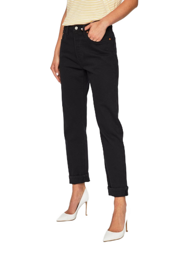 Jeans Levi's 501 High Rise Straight Crop Jean Svart | 36200-0085