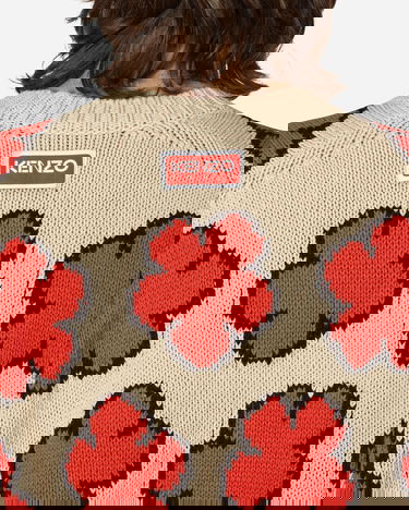 Sweater KENZO All-Over Boke Flower Jumper Beige | FD55PU3563CI 03, 5