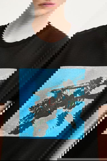 T-shirt 1017 ALYX 9SM 1017 ALYX 9SM Sneaker Print T-Shirt Svart | AAMTS0514FA01, 3