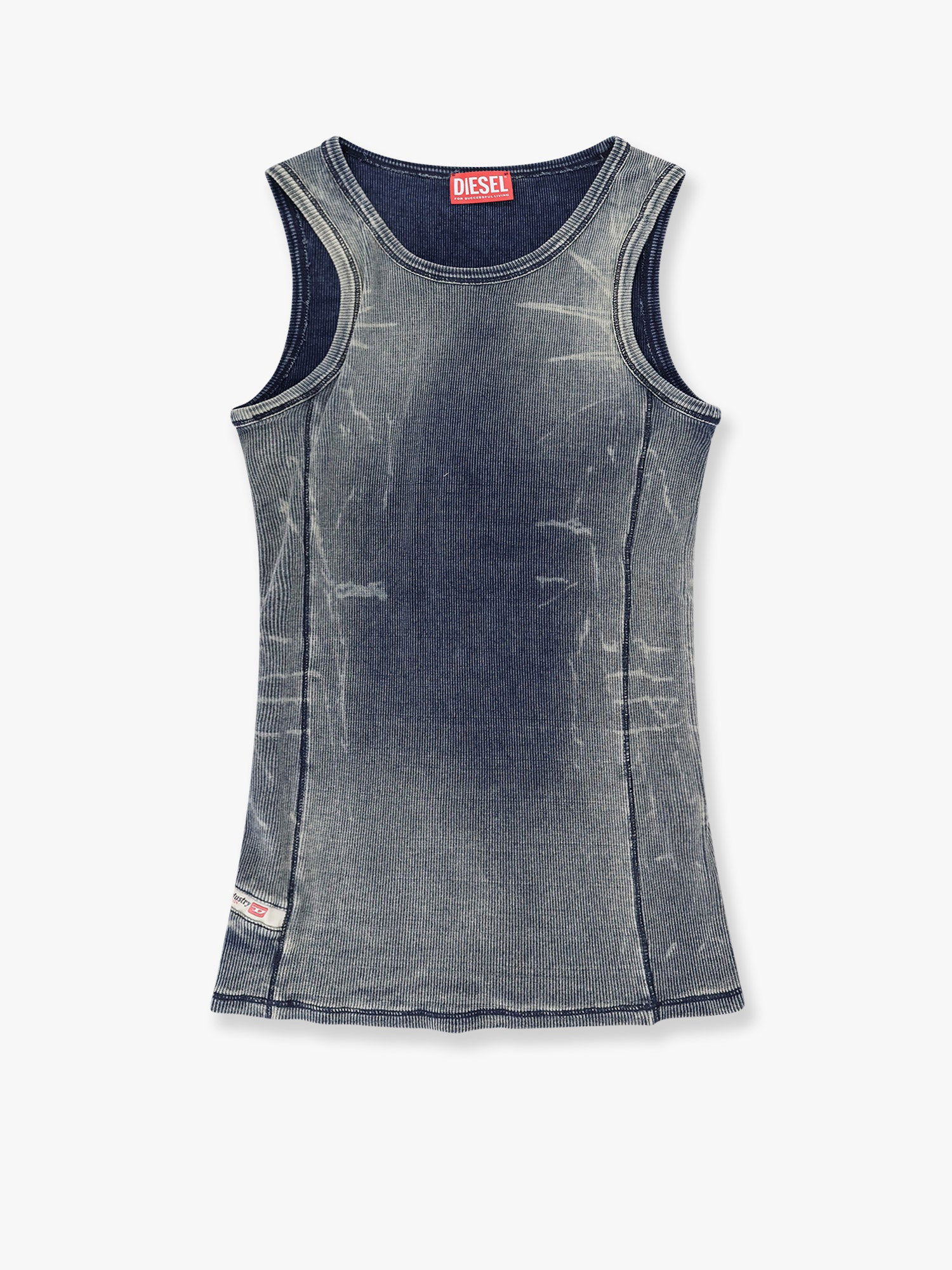 Linne Diesel Sleeveless Ribbed Tank Top Diesel Blå | A191520HJBE01, 0