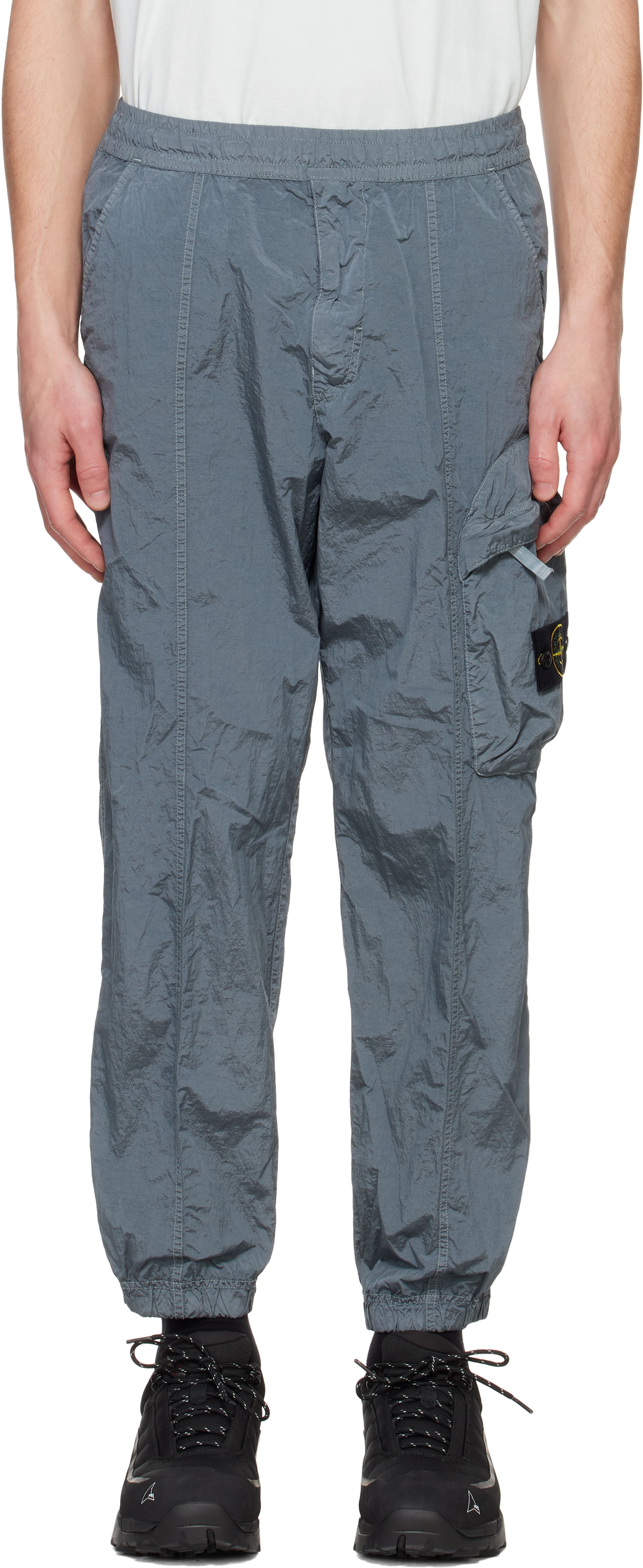 Cargo byxor Stone Island Stone Island Regenerated Nylon Metal ECONYL Cargo Pants Grå | K1S15 3100006 S0019, 0
