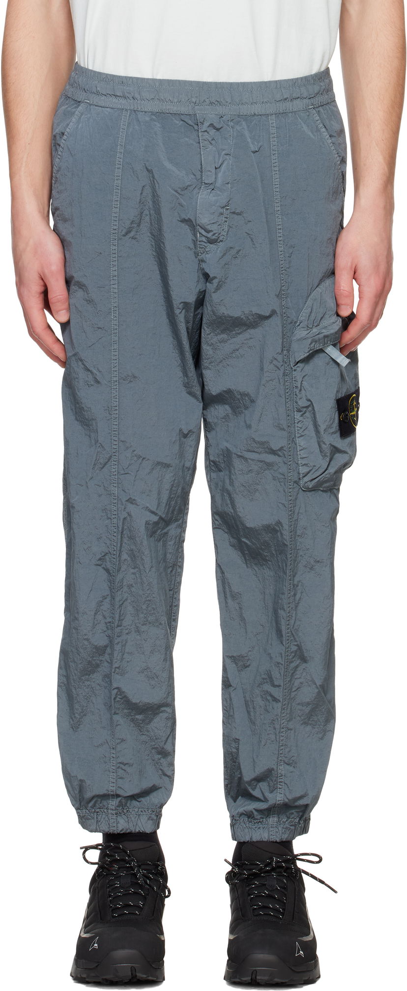 Cargo byxor Stone Island Stone Island Regenerated Nylon Metal ECONYL Cargo Pants Grå | K1S15 3100006 S0019