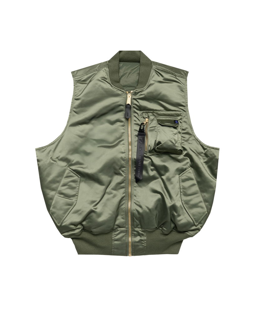 Väst Alpha Industries Alpha Industries MA-1 Base Vest Grön | 758102-01