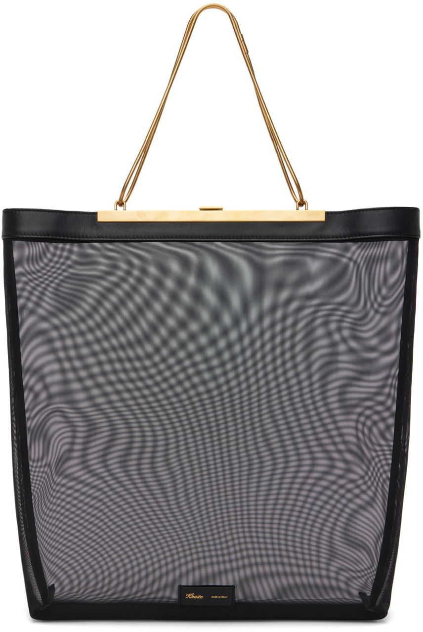 Tygpåse Khaite The Augusta Chain Tote Svart | H1030-4104, 0