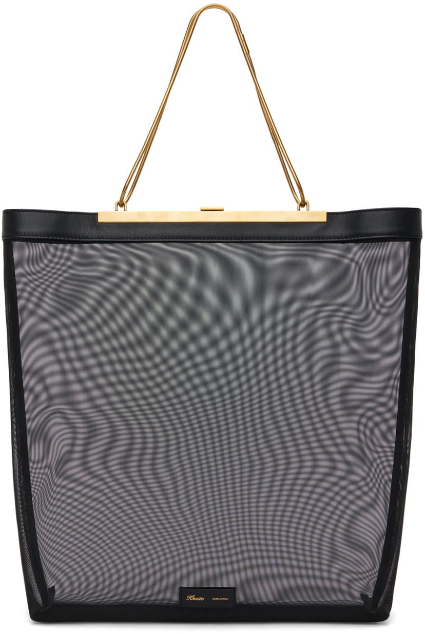 Tygpåse Khaite The Augusta Chain Tote Svart | H1030-4104