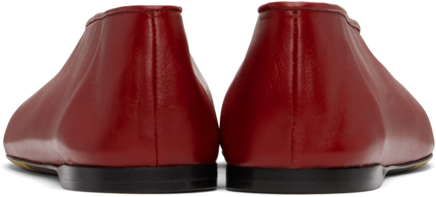 Klä Moschino Moschino Duck Nappa Ballerina Flats Röd | MA11010C1M MA0 500, 1