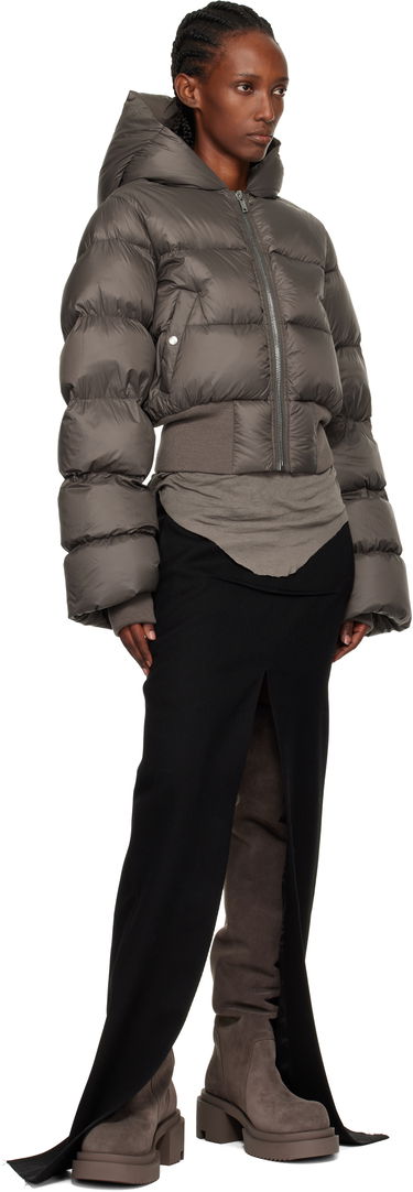 Pufferjacka Rick Owens Concordians Hooded Down Jacket Grå | RP02E4775 NPD3, 3