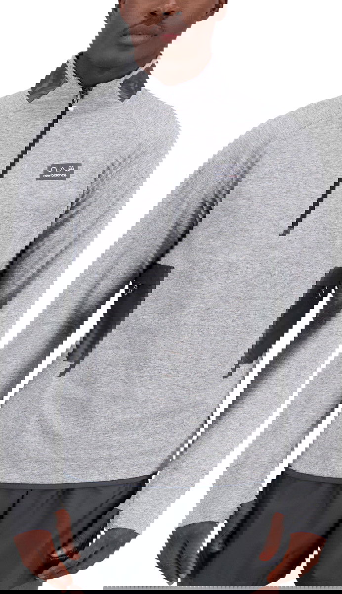 Sweatshirt New Balance Sweatshirt Impact Run AT Grå | mt31273-sxy, 0