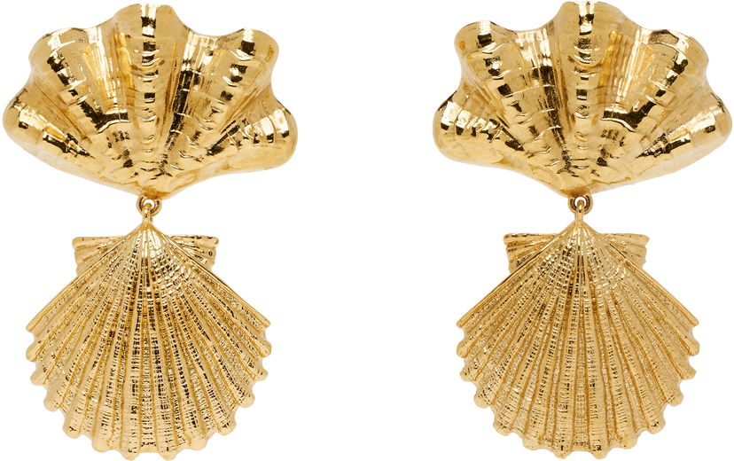 Örhängen CHLOÉ Chloé 'The Chloé Shells' Drop Earrings Metallisk | CHC25UFE32CB7