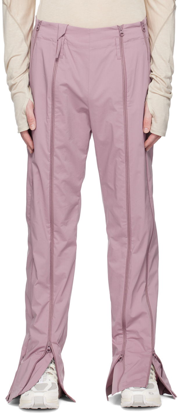 Byxor Post Archive Faction (PAF) Zip Detail Straight Leg Trousers Purpur | 5.0+ BTPC-LV