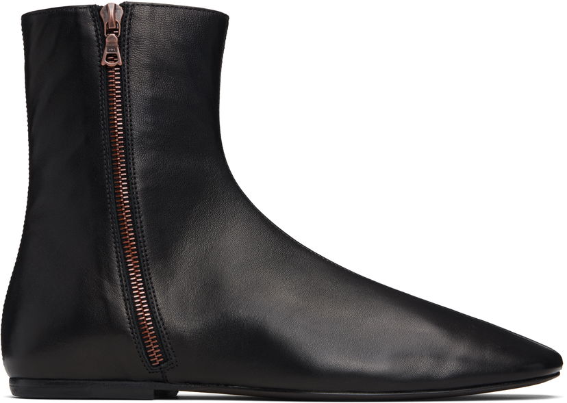 Sneakers och skor Dries Van Noten Dries Van Noten Leather Sock Boots Svart | 252-021709-112