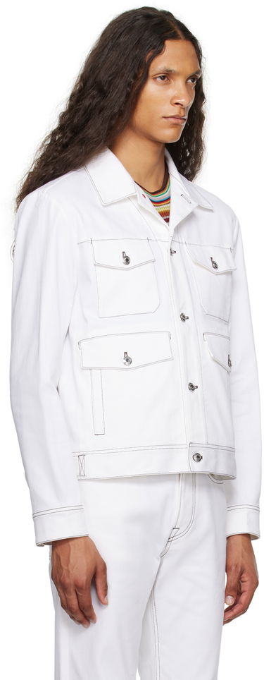 Jacka Paul Smith Paul Smith Western Denim Jacket Vit | M1R-530Y-L02116-01, 1