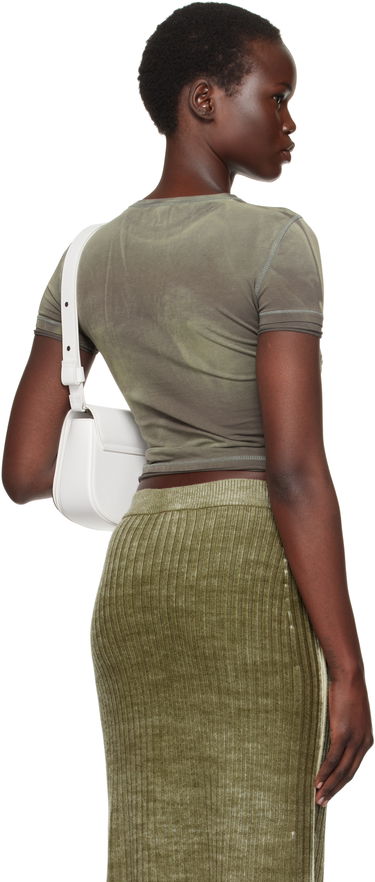 Handväska Diesel Appliquéd Distressed T-Shirt Grön | A14183 0HMAG, 2