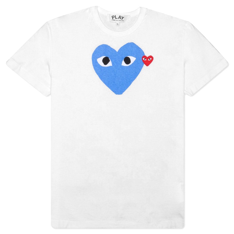T-shirt Comme des Garçons Play Emblem Heart T-Shirt Vit | AZ-T105-051-2