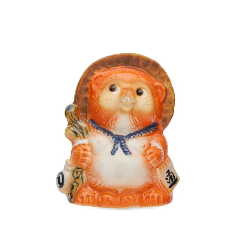 Heminredning BEAMS BEAMS JAPAN Fortune Raccoon Dog Figurine Orange | 5678-0248-067-45
