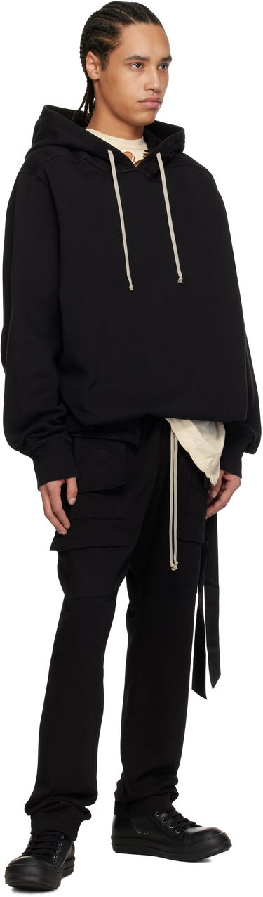 Sweatshirt Rick Owens Rick Owens DRKSHDW Hollywood Oversized Hoodie Svart | DU01E3262 FP, 3
