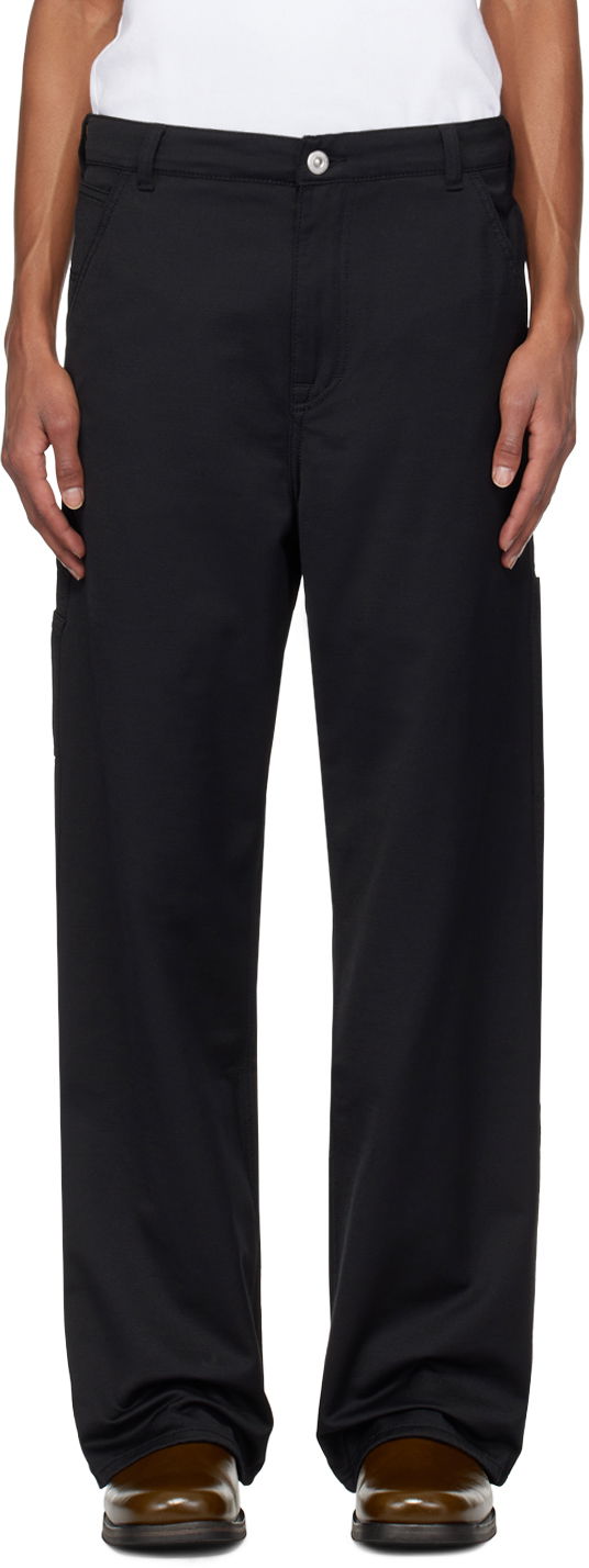 Cargo byxor OUR LEGACY Straight-Leg Cotton Twill Carpenter Pants Svart | M4245JC