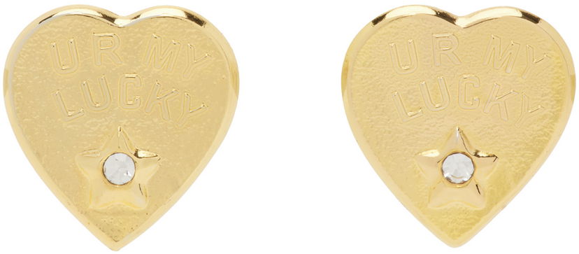 Örhängen Chopova Lowena Chopova Lowena Lucky Star Heart Earrings Metallisk | 6431