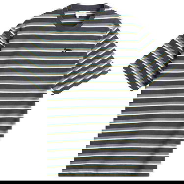 T-shirt MAISON KITSUNÉ Maison Kitsuné Profile Fox Patch Striped Comfort T-Shirt Mörkblå | OM00103KJ7010-0288, 0