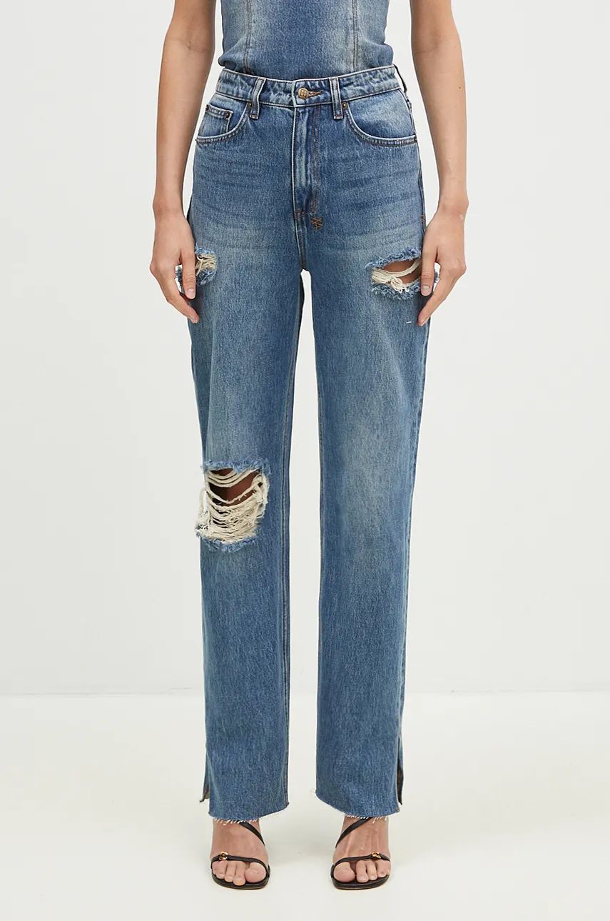 Jeans Ksubi High Waist Ripped Jeans Blå | WFA24DJ001, 0